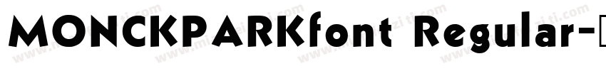 MONCKPARKfont Regular字体转换